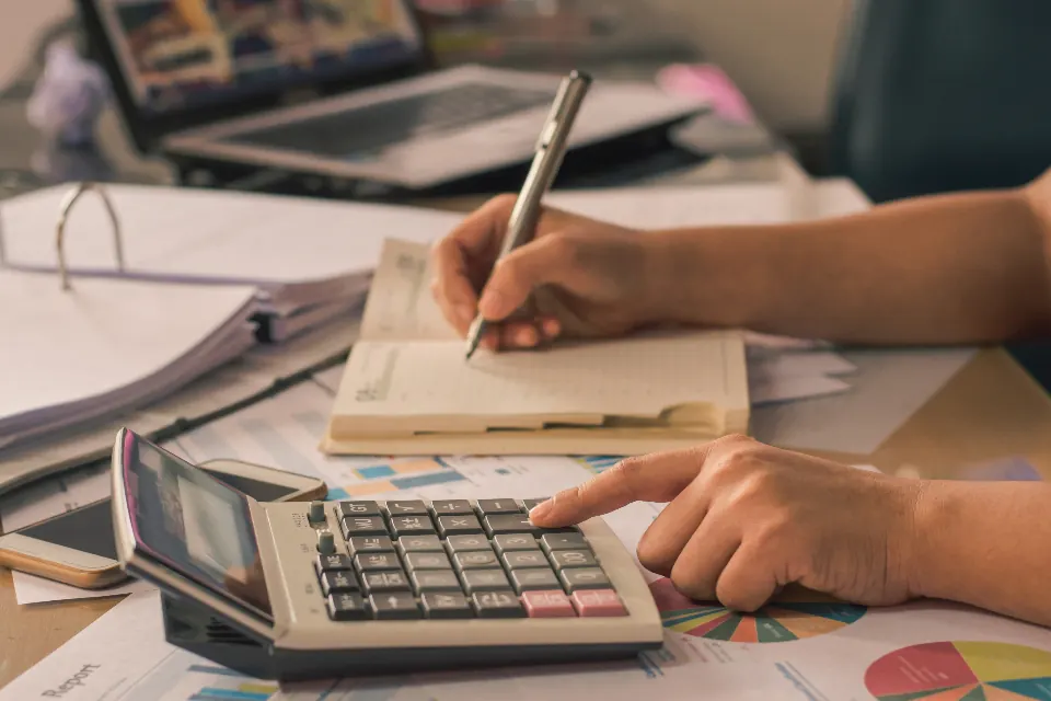 Planning a schedule in a notebook